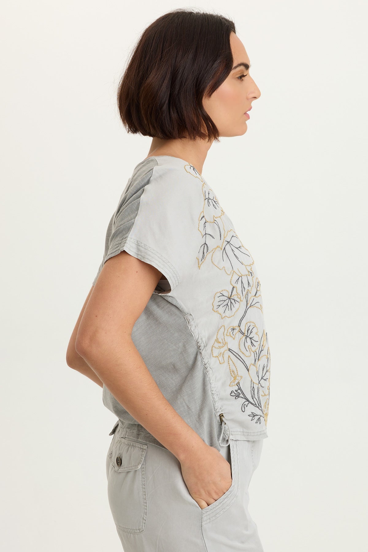 Embroidered Dashell Twill Top