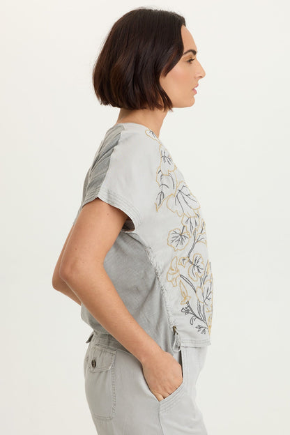 Embroidered Dashell Twill Top