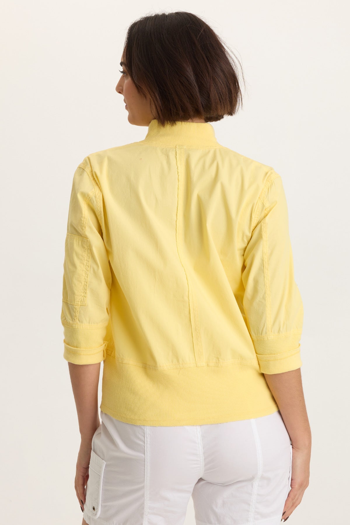 Kevone Poplin Bomber Jacket