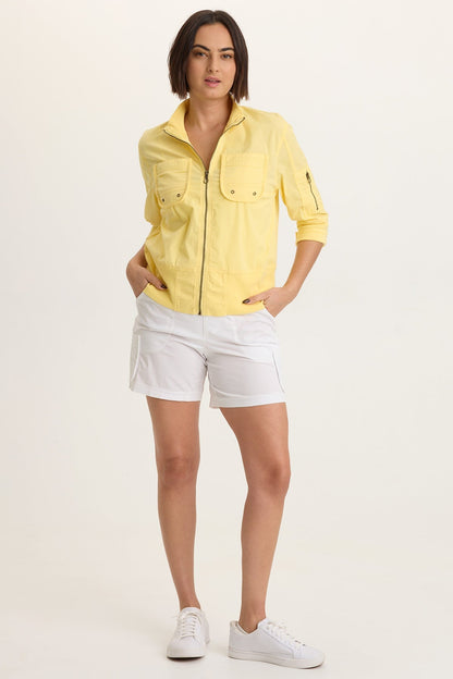 Kevone Poplin Bomber Jacket