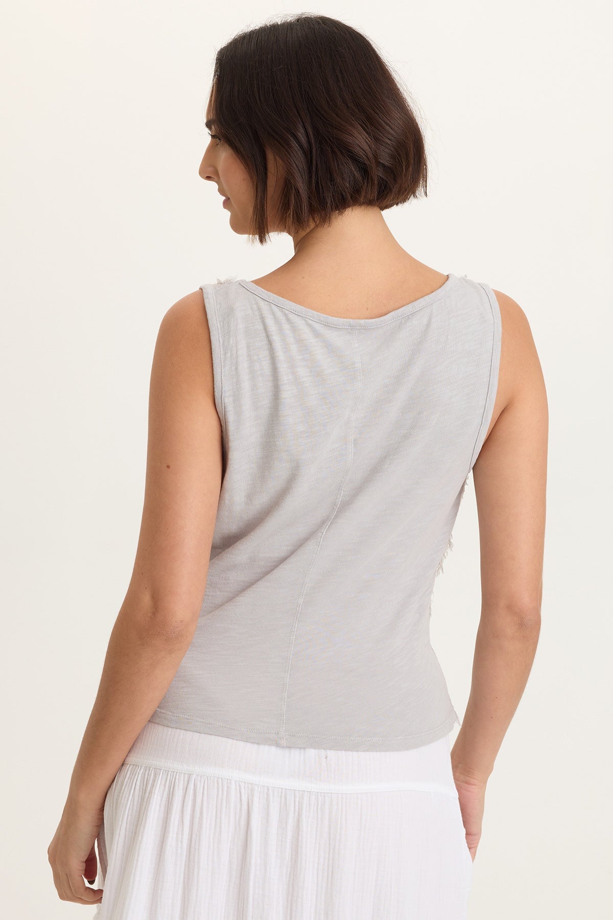 Brisa Stripe Voile Tie V-Neck Tank
