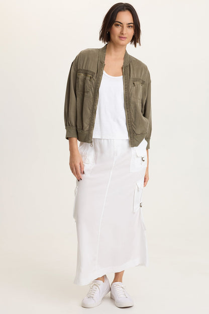 Kimo Tencel Cargo Maxi Skirt