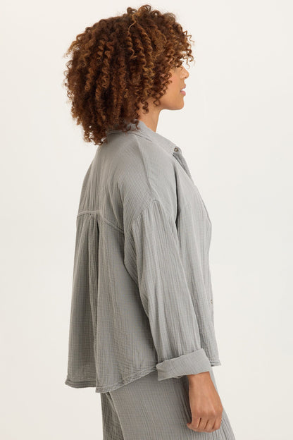 Wade Gauze Long-Sleeve Top