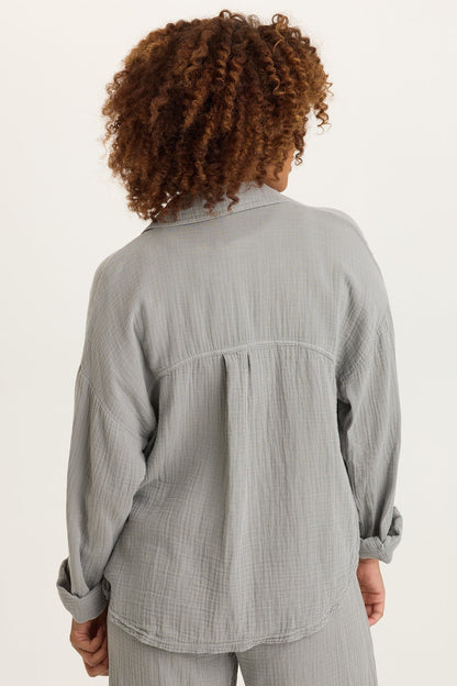 Wade Gauze Long-Sleeve Top