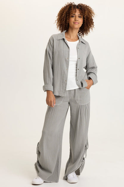 Wade Gauze Long-Sleeve Top