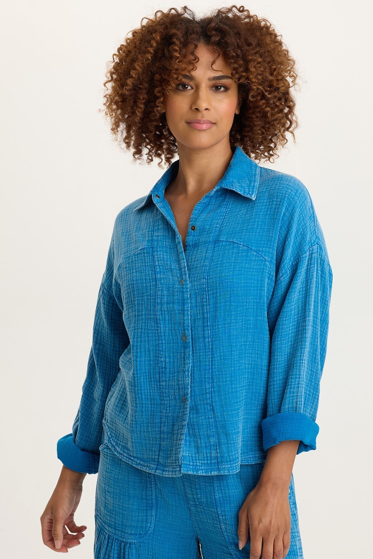 Wade Gauze Long-Sleeve Top