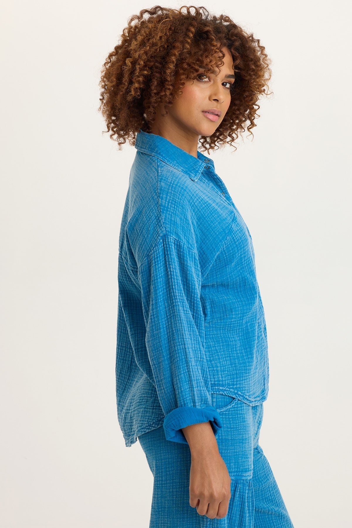Wade Gauze Long-Sleeve Top