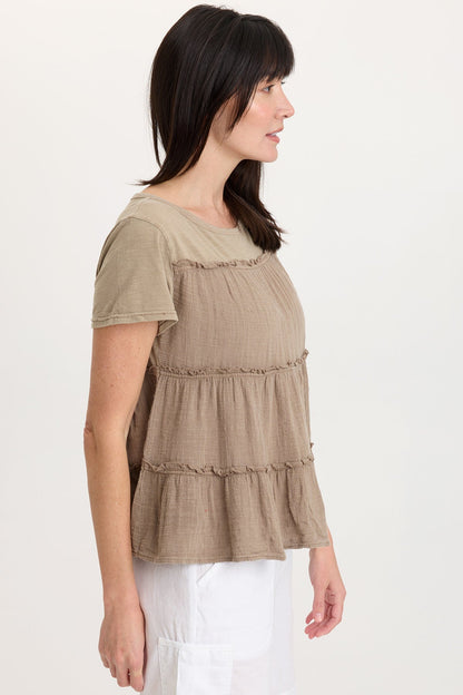 Balinda Gauze Babydoll Top