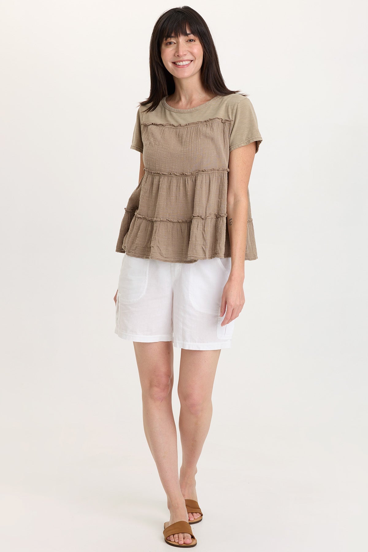 Balinda Gauze Babydoll Top