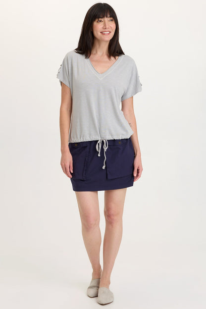 Knit Bower Cinchable Hem Top