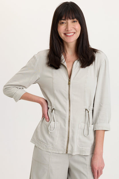 Jameson Twill Zip-Up Jacket