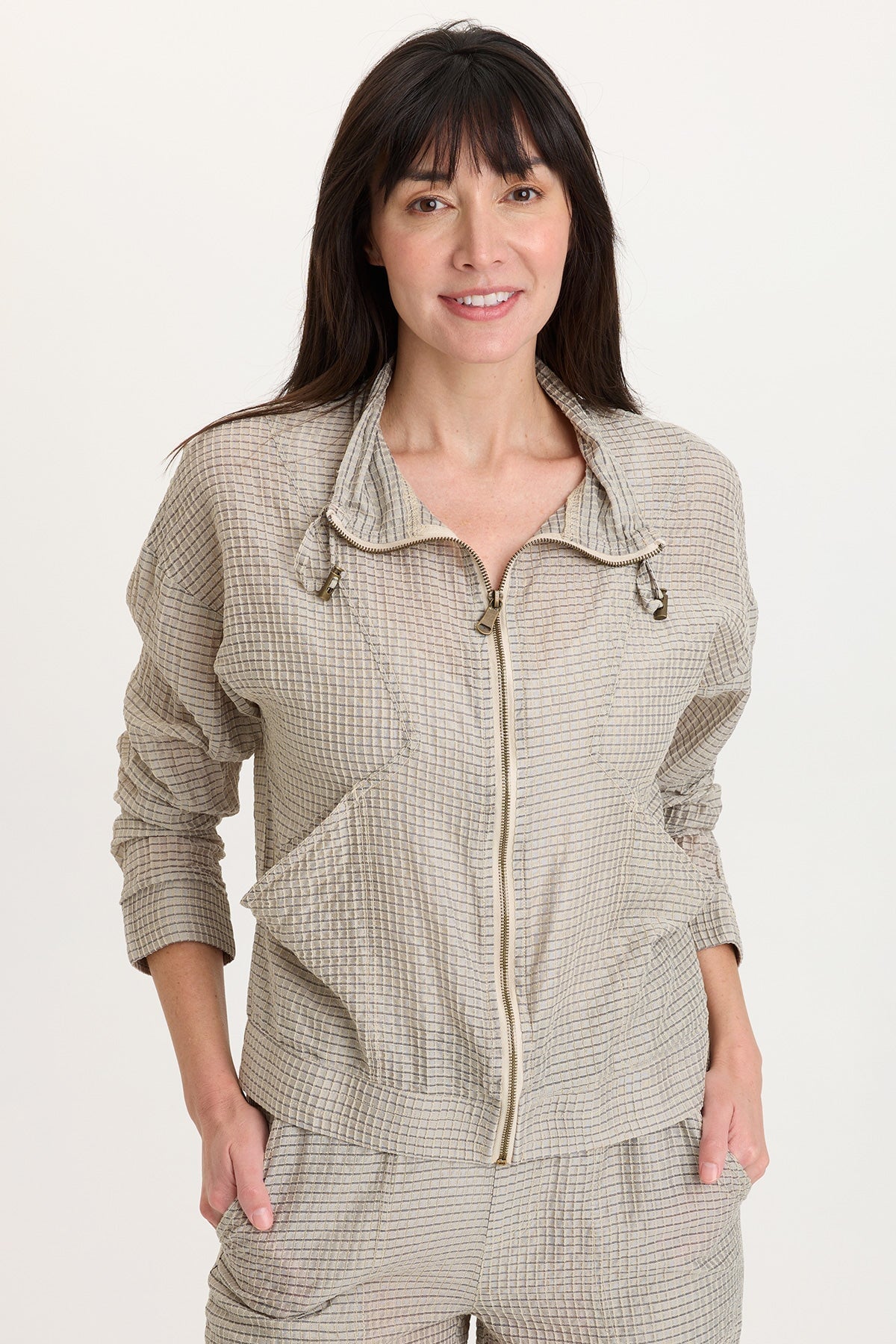 Ryker Waffle Weave Zip-Up Jacket