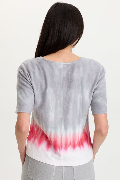 Lorn Crepe Knit V-Neck Tee