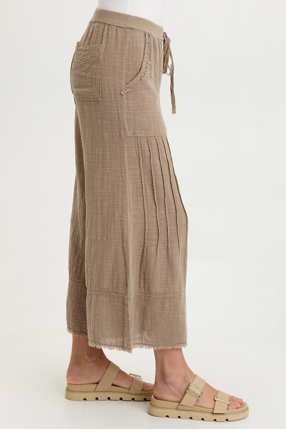 Ace Gauze Wide Leg Crop