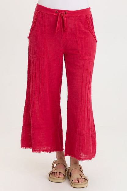 Ace Gauze Wide Leg Crop