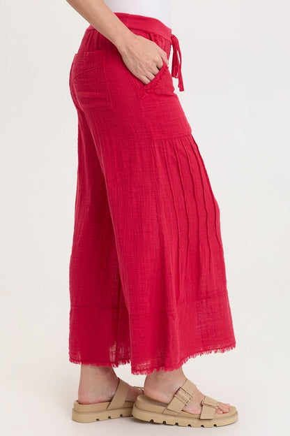 Ace Gauze Wide Leg Crop