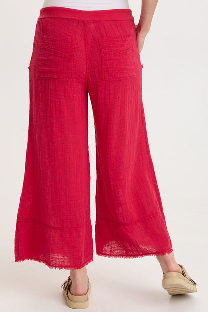 Ace Gauze Wide Leg Crop