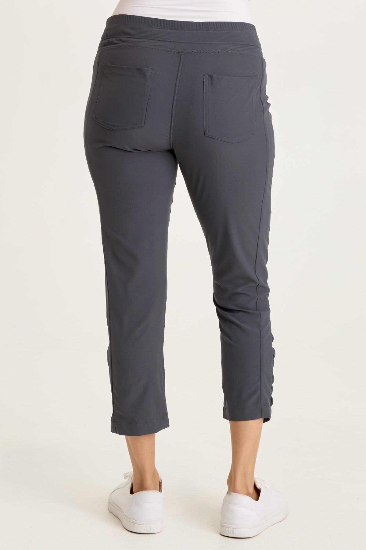 Aksana Whisper Stretch Ruched Active Slim Pant
