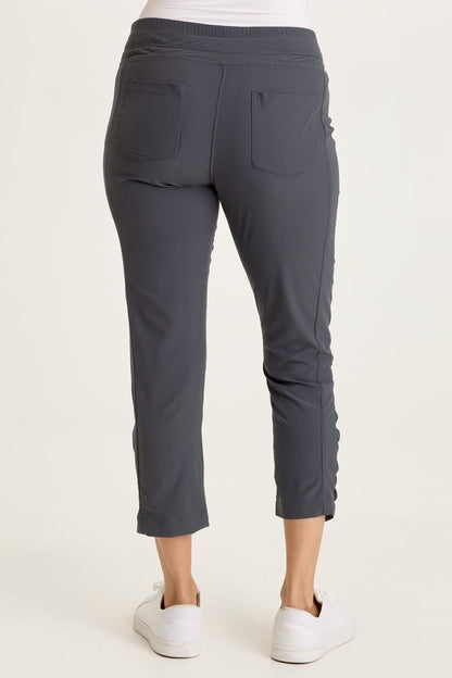 Aksana Whisper Stretch Ruched Active Slim Pant