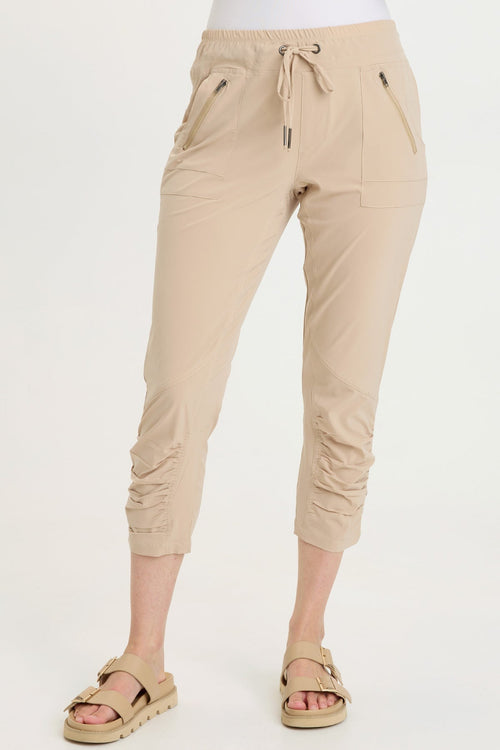Aksana Whisper Stretch Ruched Active Slim Pant