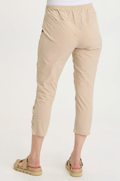 Aksana Whisper Stretch Ruched Active Slim Pant