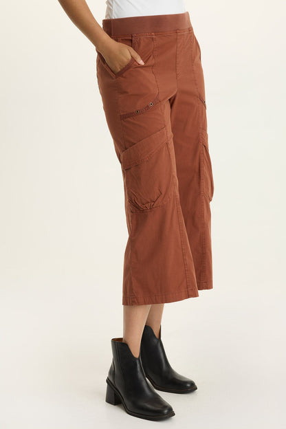 Faulkner Poplin Exaggerated Pocket Crop Pant