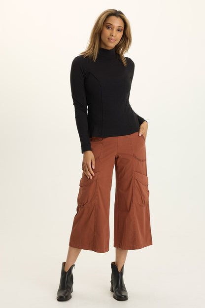 Faulkner Poplin Exaggerated Pocket Crop Pant