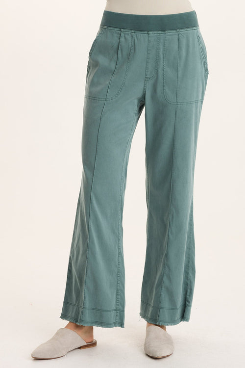 Orn Tencel Pull-On Wide-Leg Pant