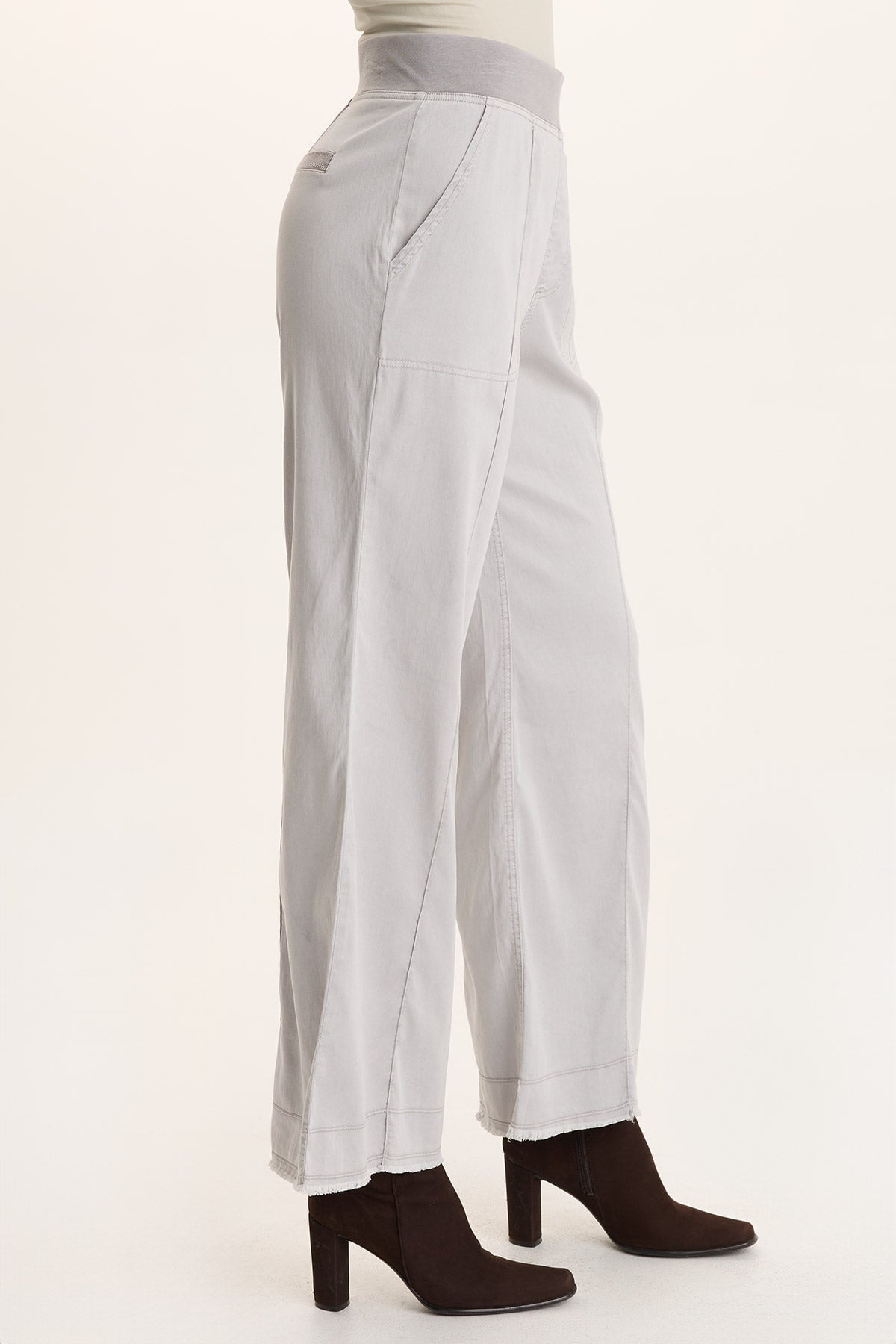 Orn Tencel Pull-On Wide-Leg Pant