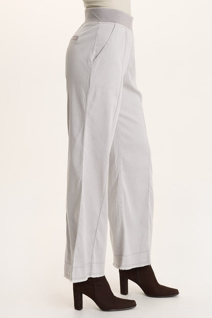 Orn Tencel Pull-On Wide-Leg Pant