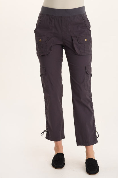 Keon Adjustable Cord Slim Leg Cargo Pant
