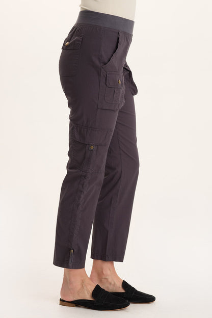 Keon Adjustable Cord Slim Leg Cargo Pant