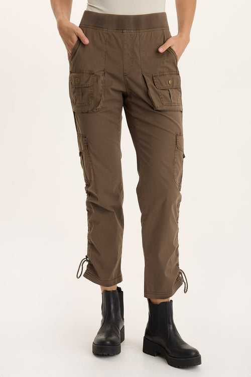 Keon Adjustable Cord Slim Leg Cargo Pant