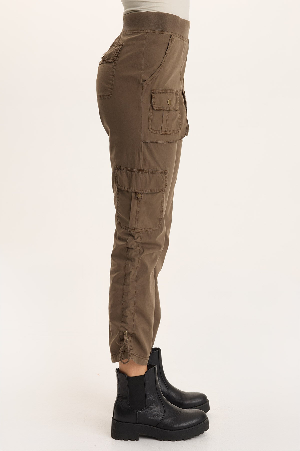 Keon Adjustable Cord Slim Leg Cargo Pant