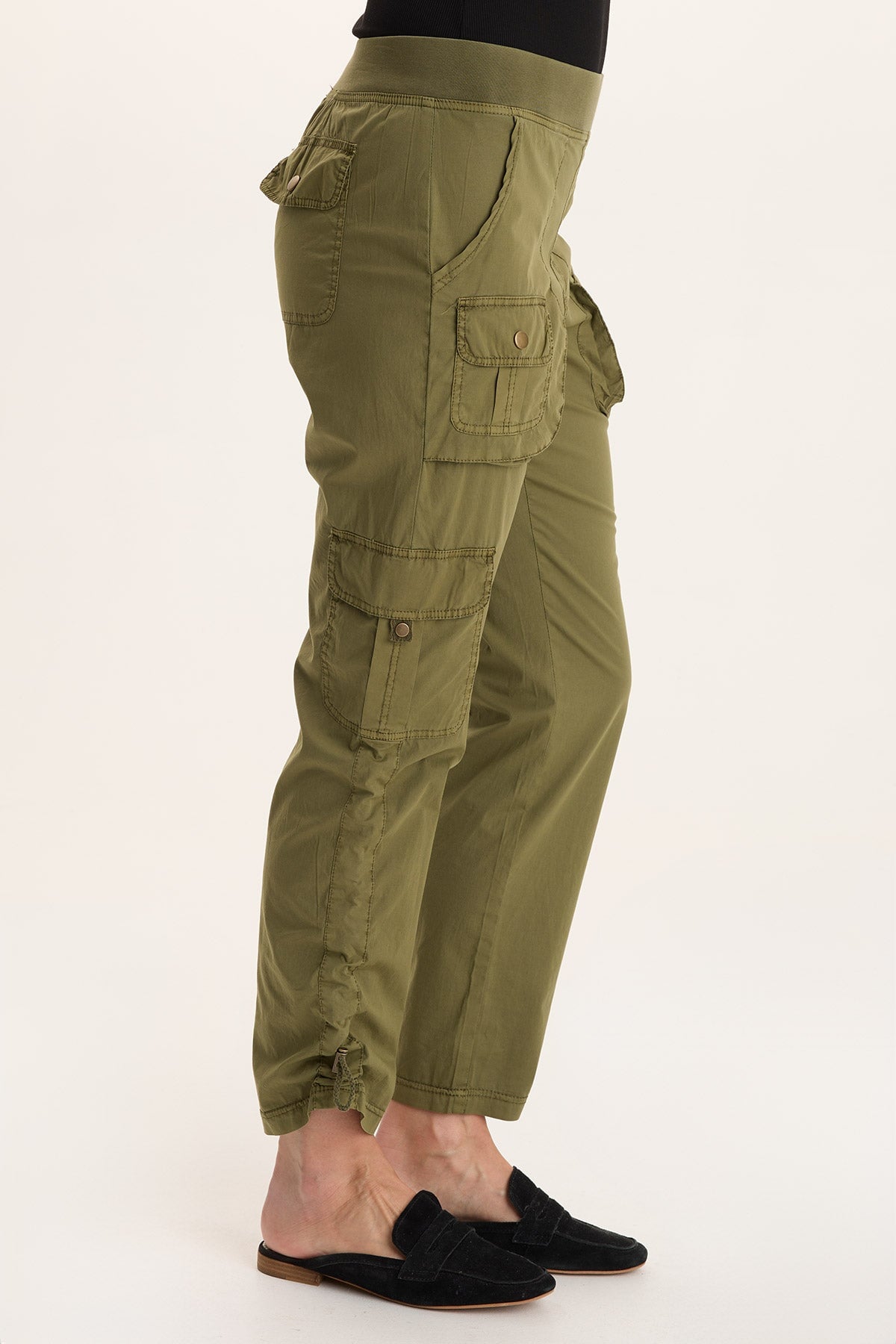 Keon Adjustable Cord Slim Leg Cargo Pant