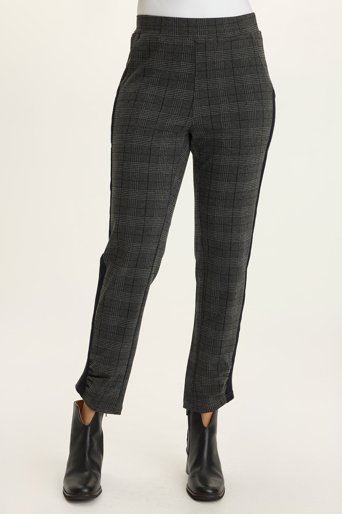 Nestor Plaid + Stripe Ponte Pant