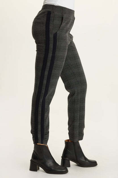 Nestor Plaid + Stripe Ponte Pant
