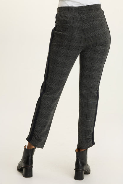 Nestor Plaid + Stripe Ponte Pant