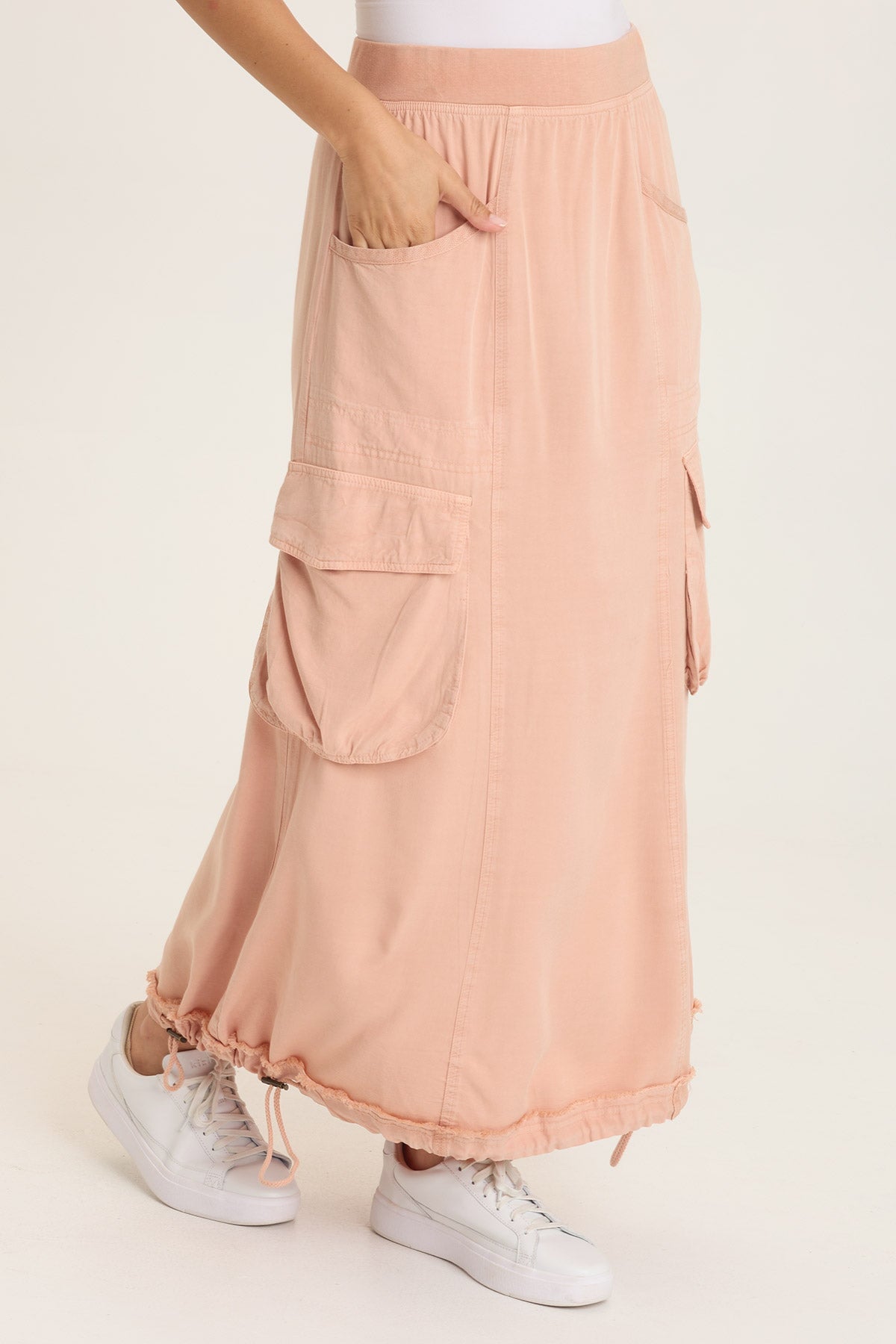 Ingram Cinchable Cargo Twill Skirt