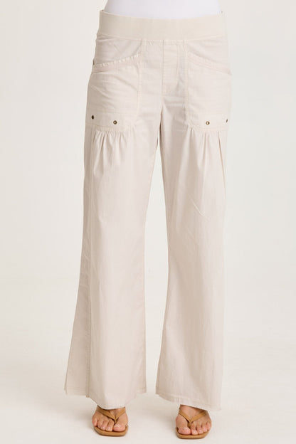 Brently Poplin Wide Leg Pant