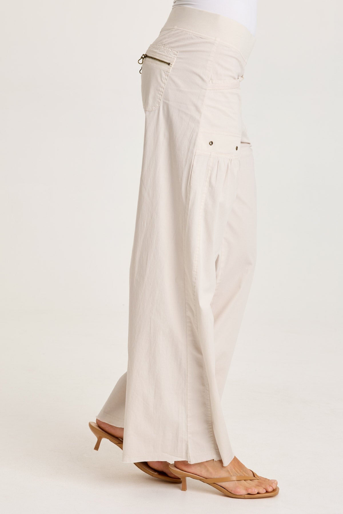 Brently Poplin Wide Leg Pant