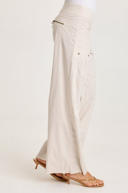 Brently Poplin Wide Leg Pant