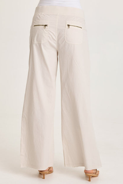 Brently Poplin Wide Leg Pant