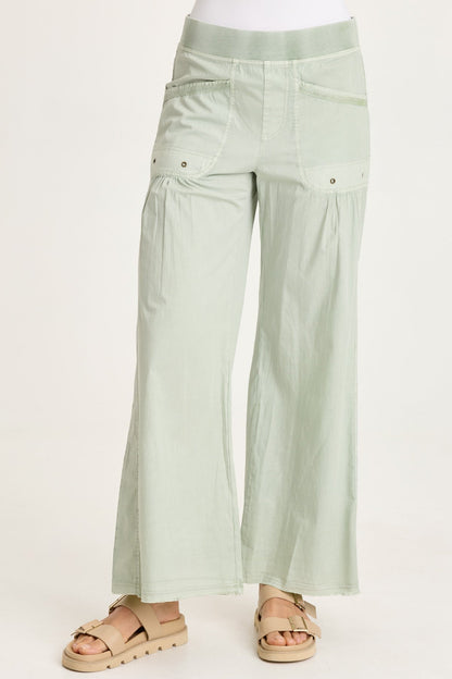 Brently Poplin Wide Leg Pant