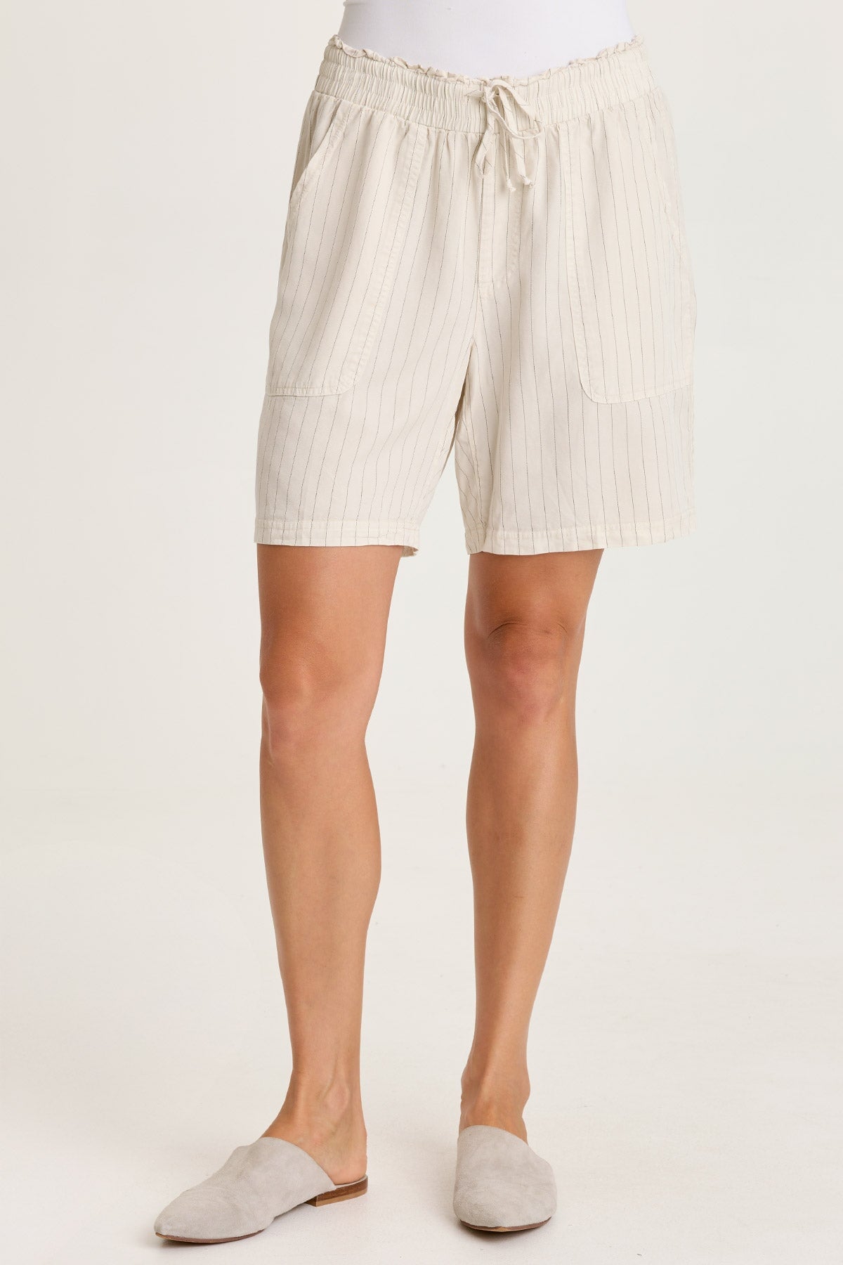 Lynn Pinstripe Paperbag Waist Short