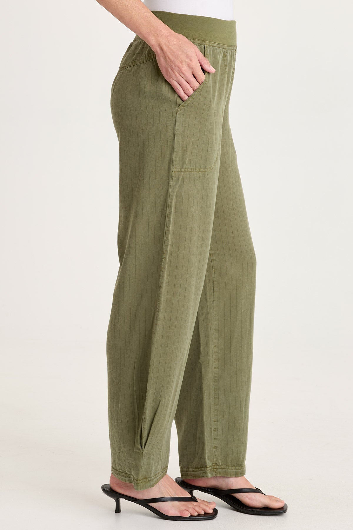 Carell Pinstripe Pleated Leg Pant