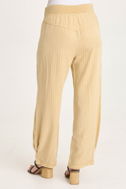 Carell Pinstripe Pleated Leg Pant