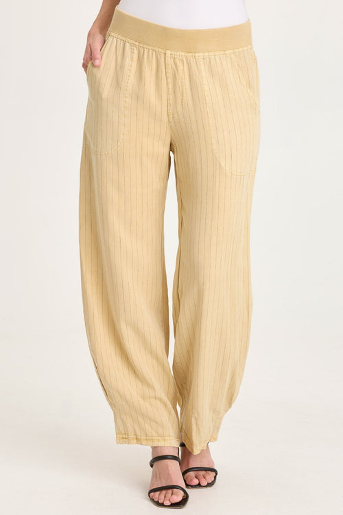 Carell Pinstripe Pleated Leg Pant