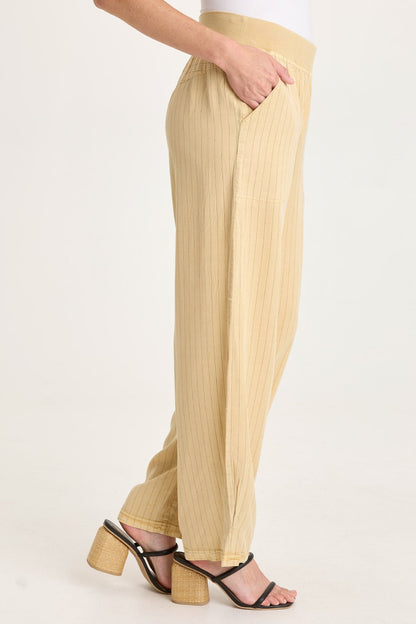 Carell Pinstripe Pleated Leg Pant