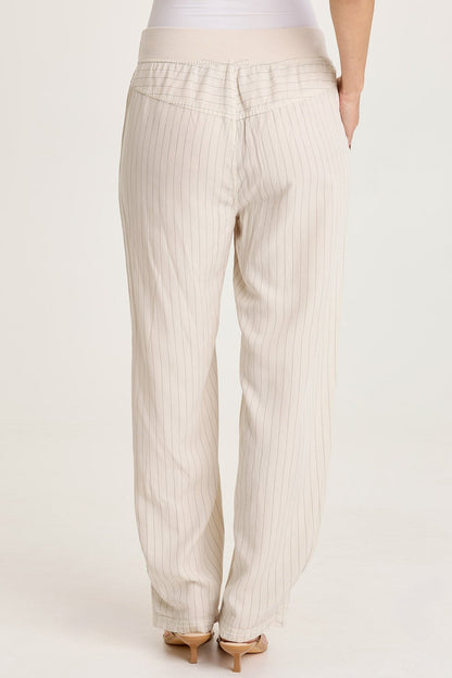 Carell Pinstripe Pleated Leg Pant